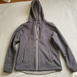 Kirkland Grey Shell Jacket Full Zip Zipper Pockets Size Large